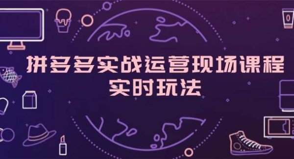 （11759期）拼多多实战运营现场课程，实时玩法，爆款打造，选品、规则解析