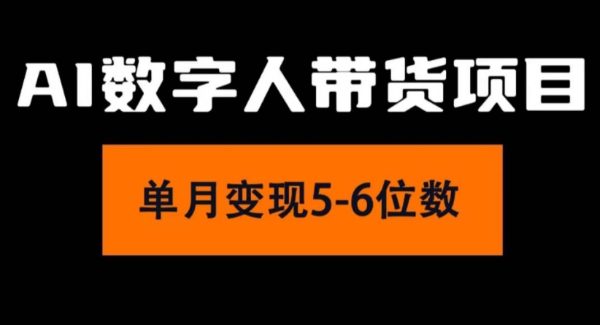 （11751期）2024年Ai数字人带货，小白就可以轻松上手，真正实现月入过W的项目