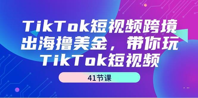 （9155期）TikTok短视频跨境出海撸美金，带你玩TikTok短视频（41节课）