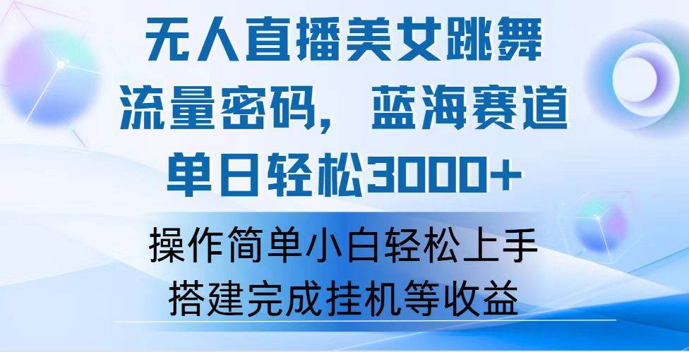 （12088期）快手无人直播美/女跳舞，轻松日入3000+，流量密码，蓝海赛道，上手简单…